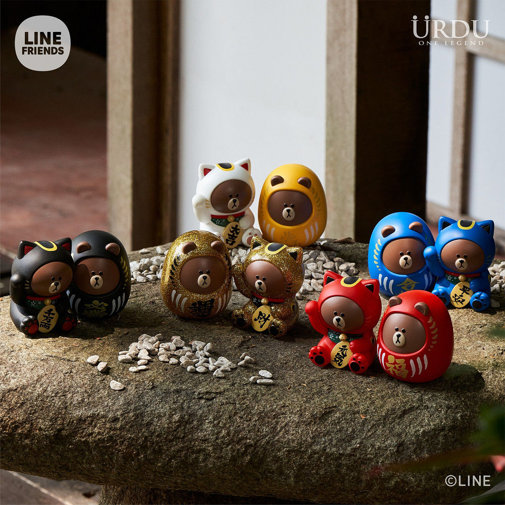 LINE FRIENDS 福部屋 招福BROWN系列 S1 8入盲盒套組 熊大