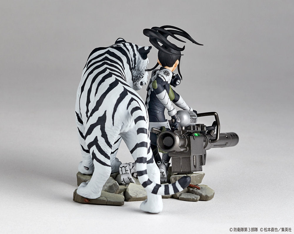 海洋堂 KD091 怪獸8號 亞白米娜 & 伐虎 1:18 雕像