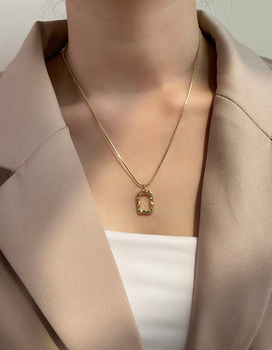 簡約方形項鍊