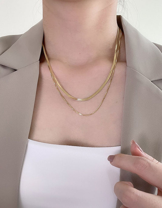 歐美鈦鋼蛇骨雙層練