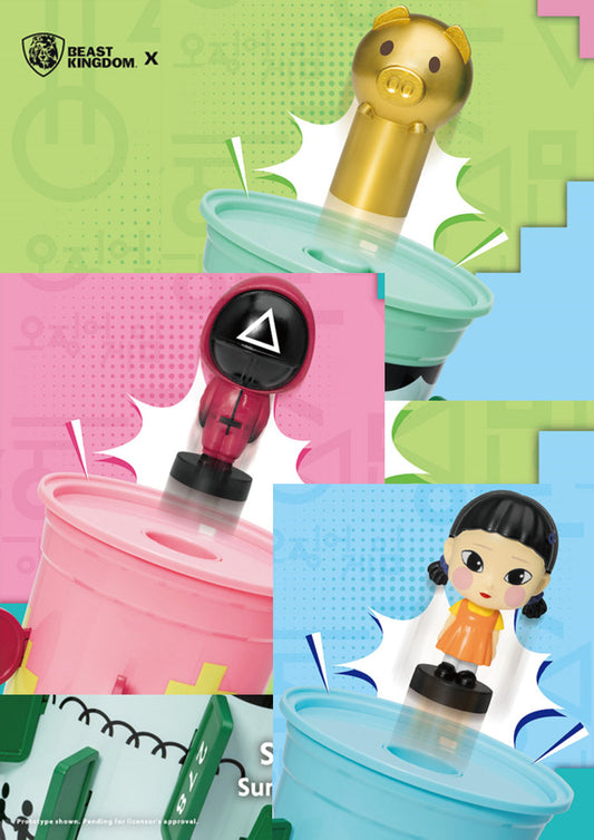 魷魚遊戲 驚喜挑戰遊戲桶 參賽者款 / 士兵款 / 123木頭人款