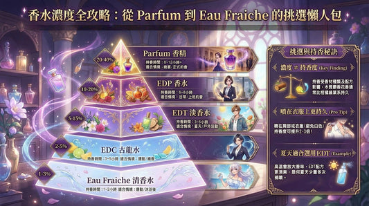 香水濃度介紹懶人包