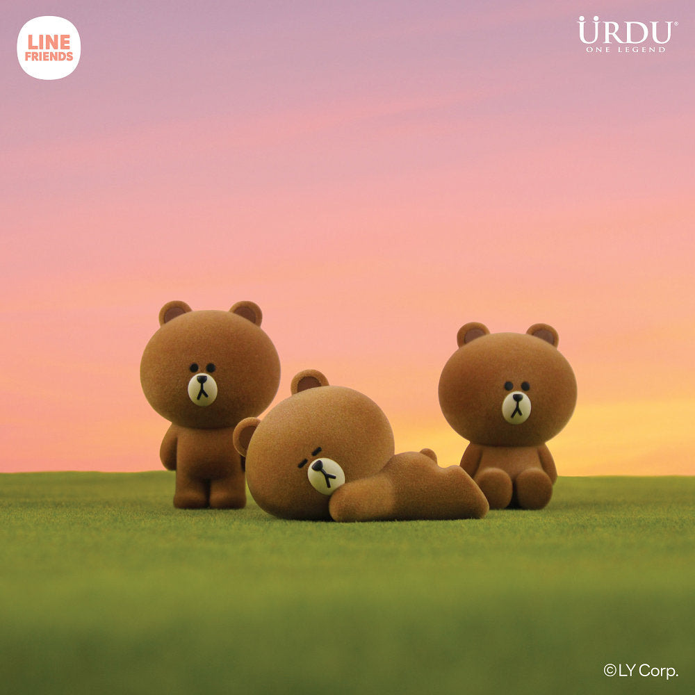 LINE FRIENDS BROWN植絨系列 6入盲盒套組 熊大兔兔