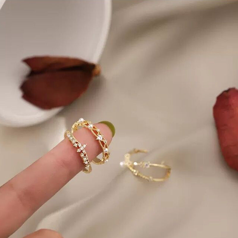 輕奢皇冠水鑽戒指