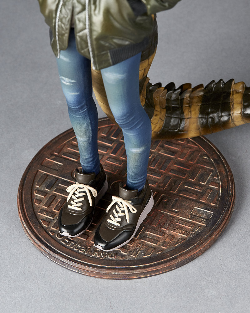 海洋堂 鱷魚女孩 1：7 雕像