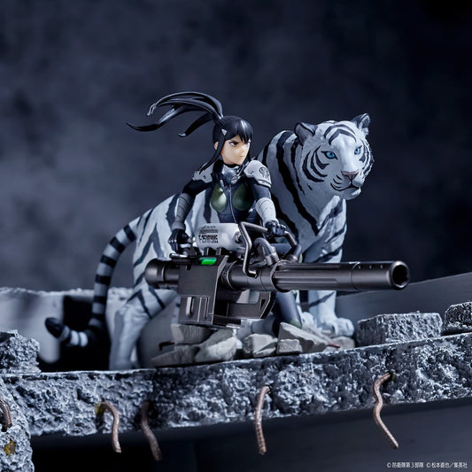 海洋堂 KD091 怪獸8號 亞白米娜 ＆ 伐虎 1：18 雕像
