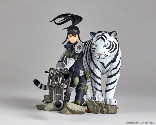 海洋堂 KD091 怪獸8號 亞白米娜 ＆ 伐虎 1：18 雕像