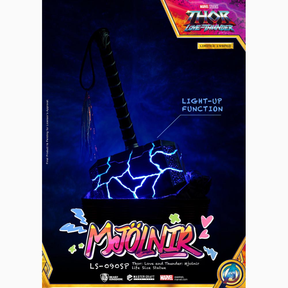 LS-090SP 雷神索爾：愛與雷霆 雷神之槌 1:1雕像 特別版