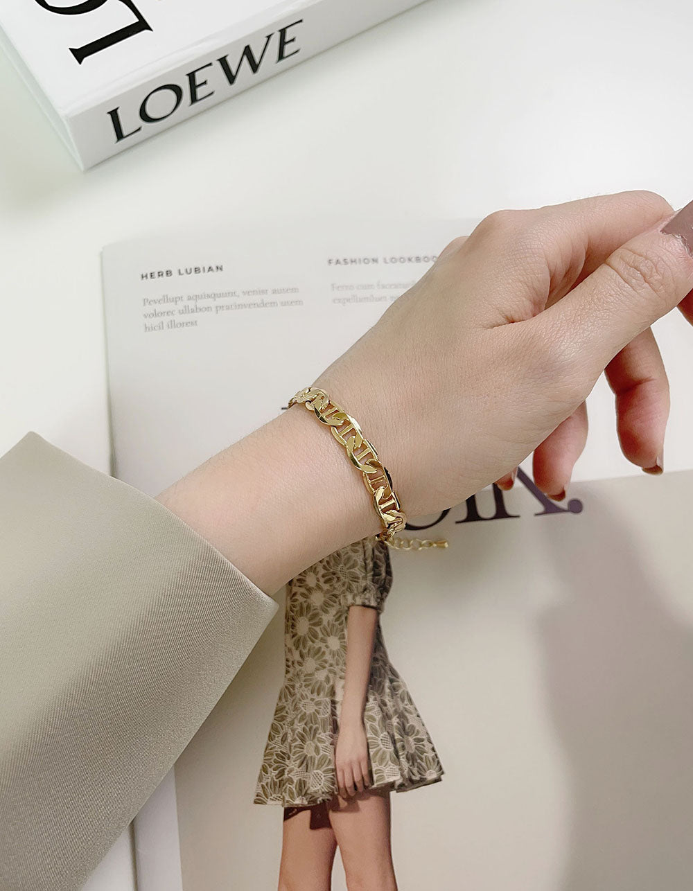 歐美幾何鍊條手鍊