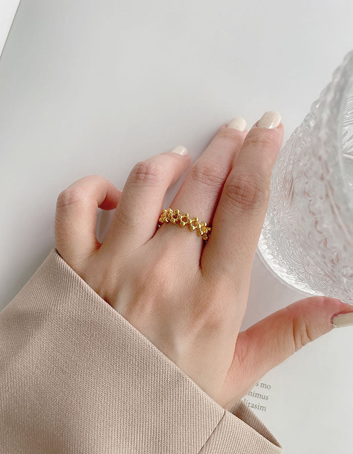 歐美菱格可調式戒指