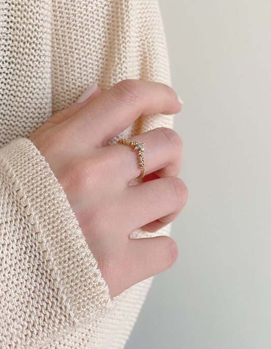 輕奢皇冠水鑽戒指