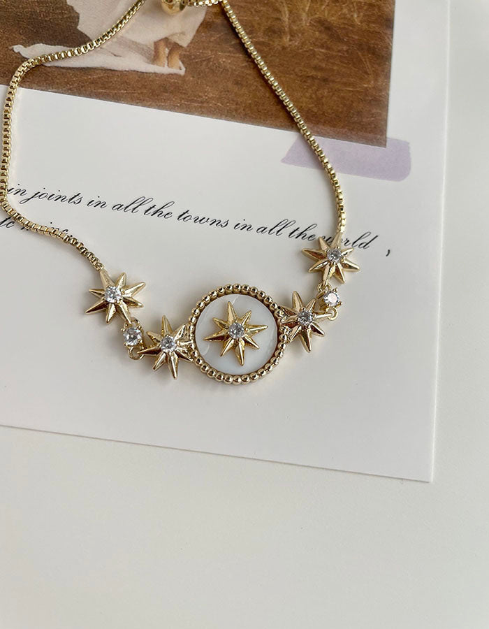 星芒圓形吊牌手鍊