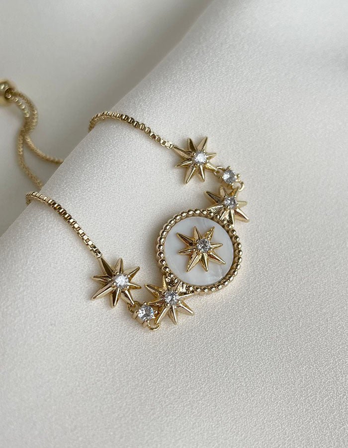 星芒圓形吊牌手鍊