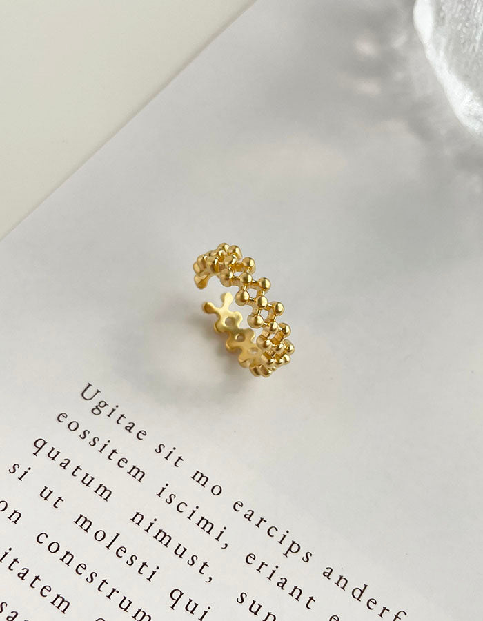 歐美菱格可調式戒指