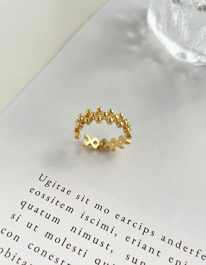 歐美菱格可調式戒指