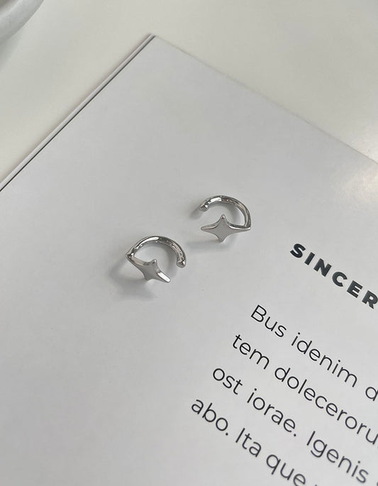 日常百搭星芒耳骨夾