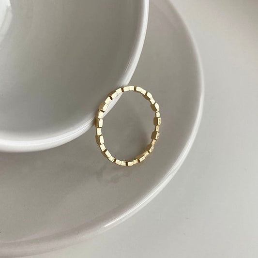 極細小方塊戒指