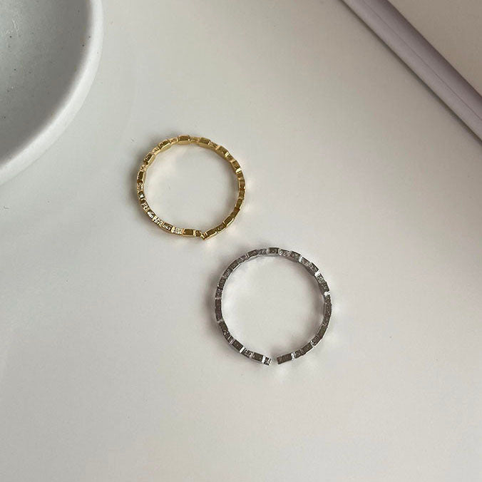 極細小方塊戒指