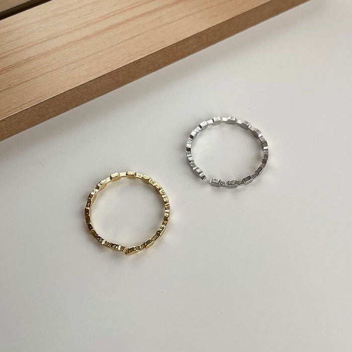 極細小方塊戒指