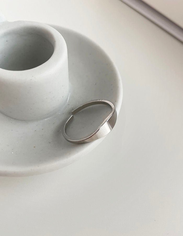 極簡素面可調戒指