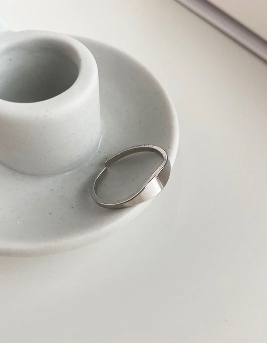 極簡素面可調戒指