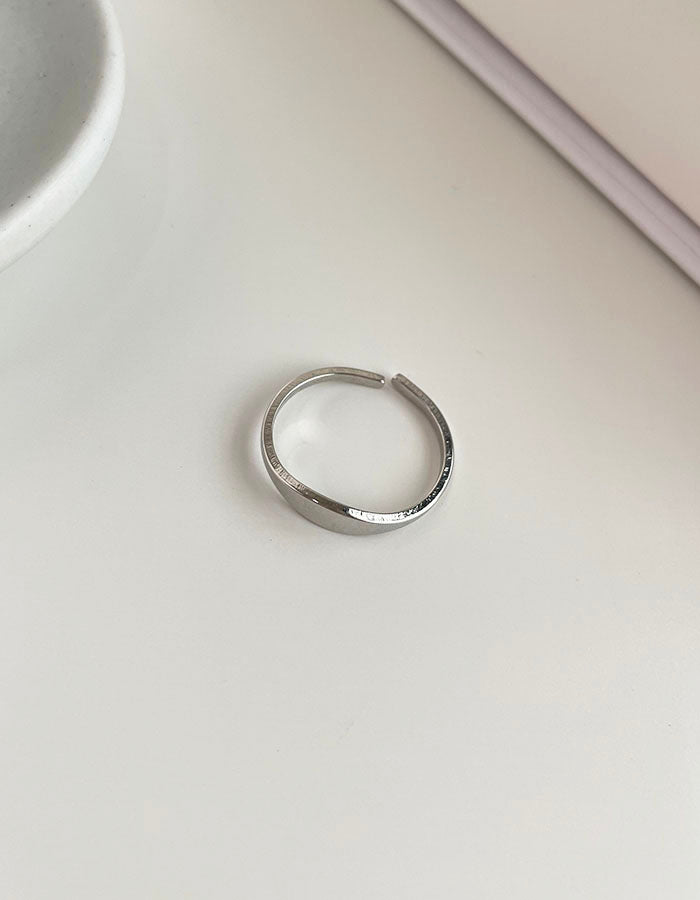 極簡素面可調戒指