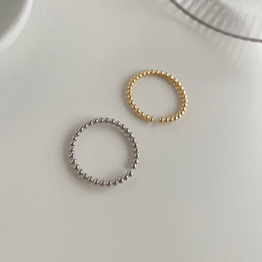 極細圓珠戒指可調戒指