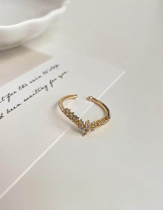 輕奢皇冠水鑽戒指