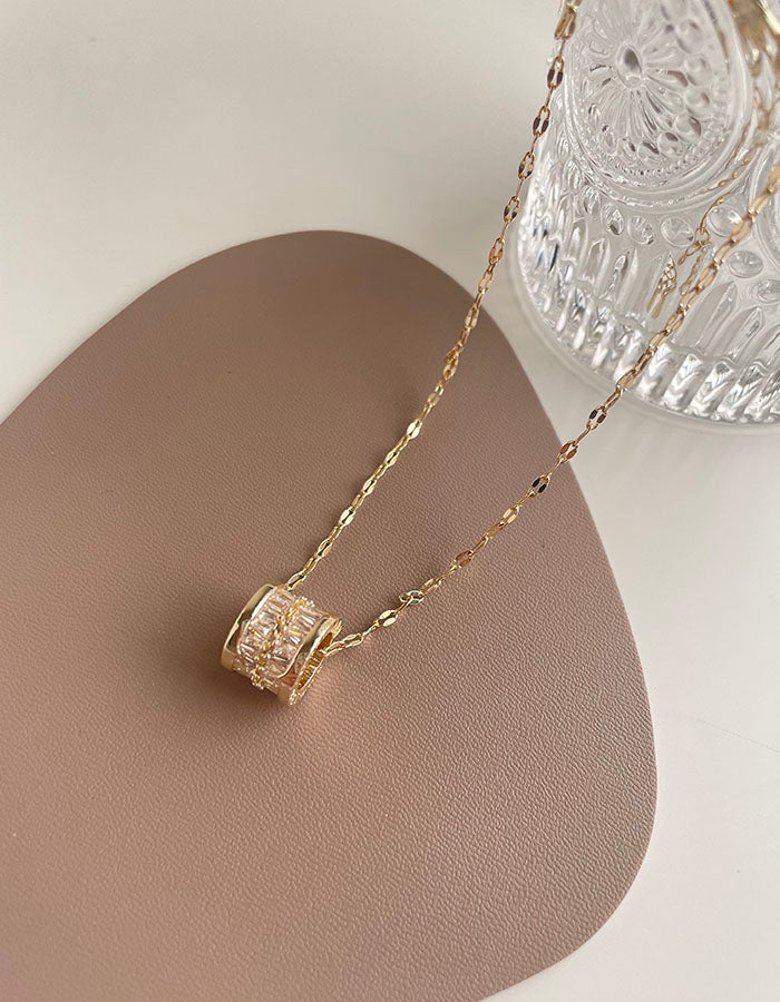 輕奢感亮鑽項鍊