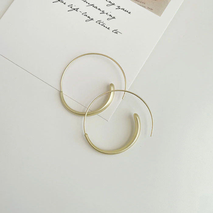 極美漩渦霧金耳圈