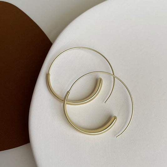 極美漩渦霧金耳圈