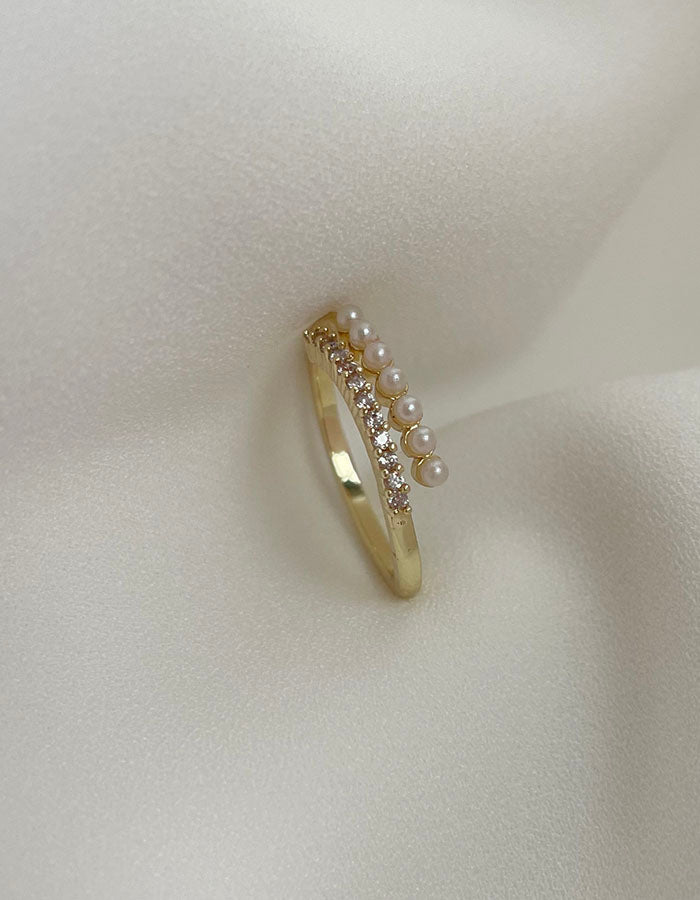 巴洛克珍珠調節戒指