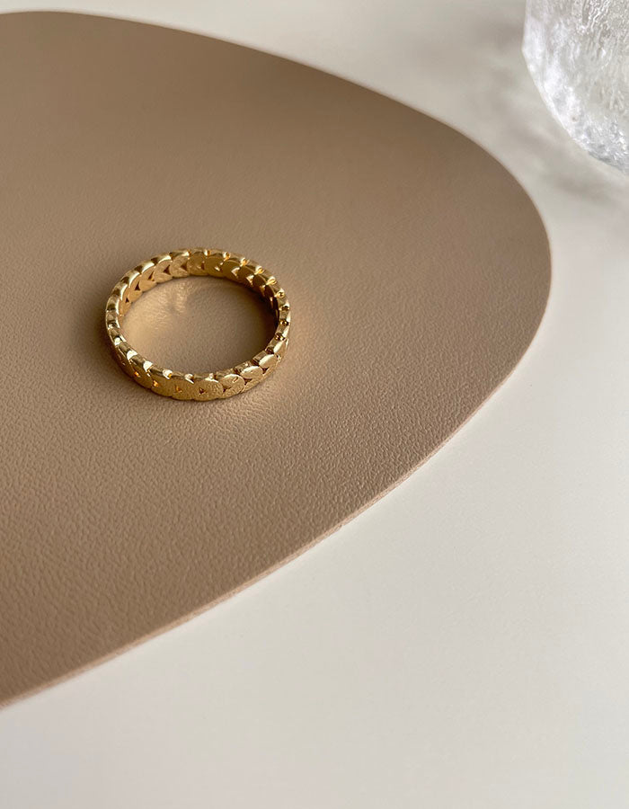 小麥穗鍊條風格戒指