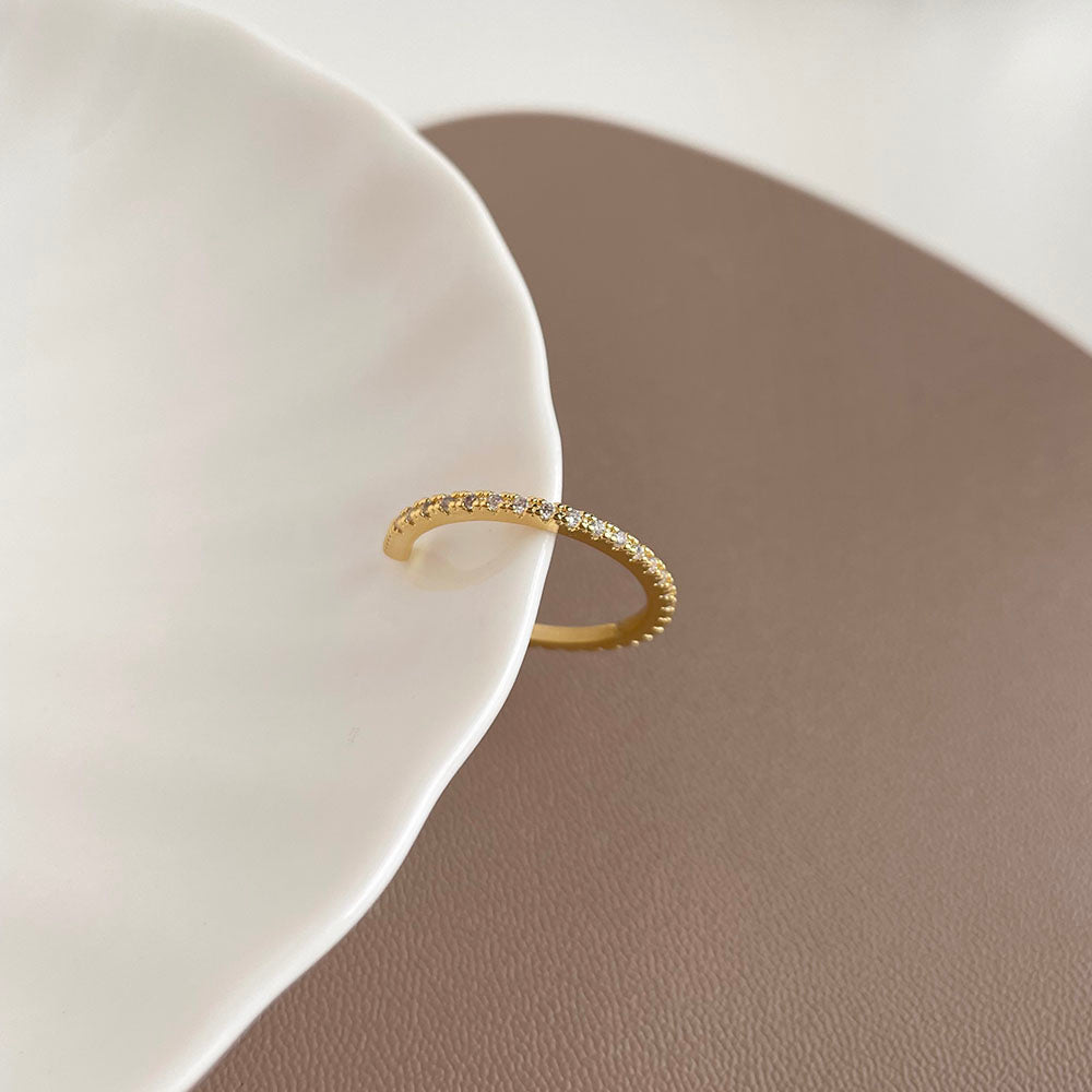 細緻閃爍可調戒指