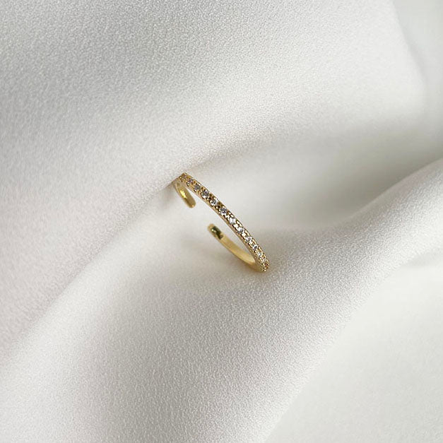 細緻閃爍可調戒指