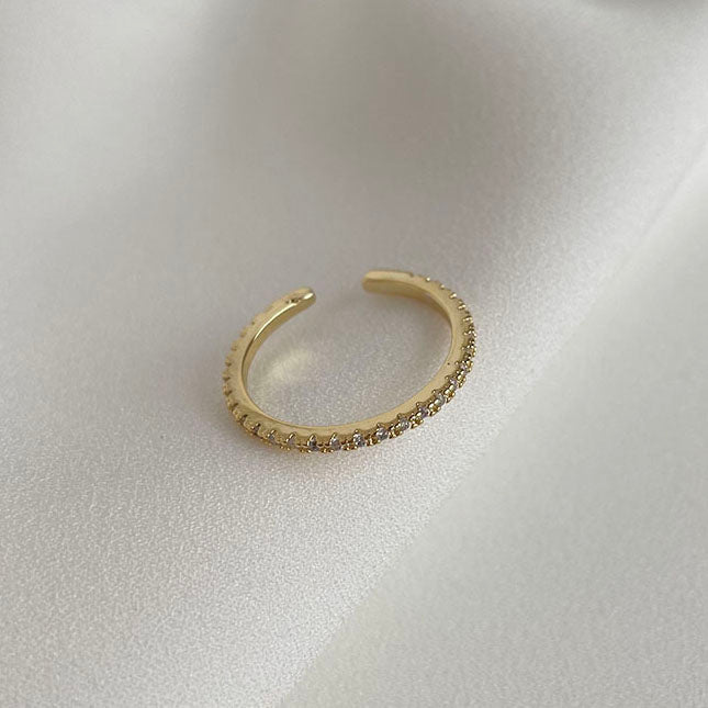 細緻閃爍可調戒指