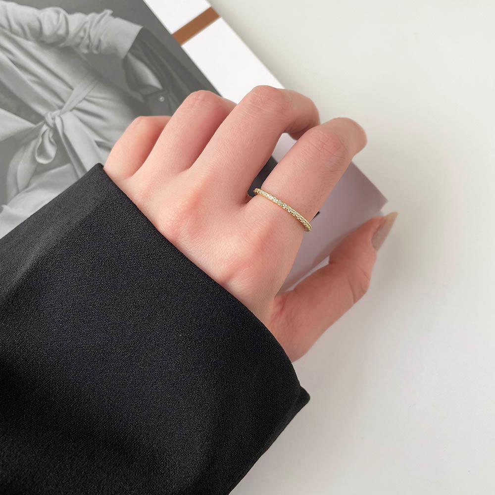 細緻閃爍可調戒指