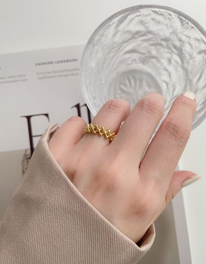 歐美菱格可調式戒指