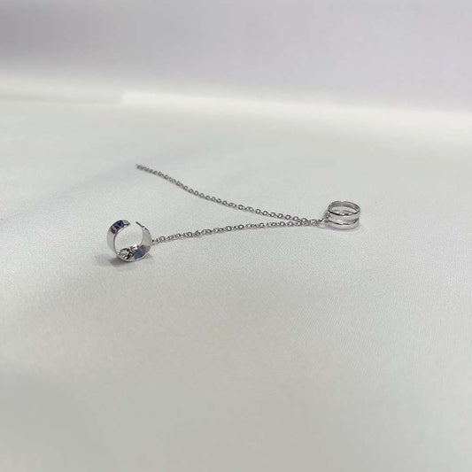 個性鍊條垂墜感耳骨夾