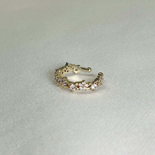 小星排列鋯石耳骨夾